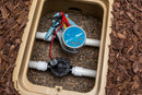 Hunter Industries - NODE-BT-200 Controlador de batería Bluetooth de 2 estaciones, sin solenoide