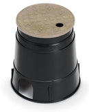 Rain Bird - PVB6RNDT - 6 in. Round PVB Valve Box - Black Body & Overlapping Tan Lid -  - Irrigation  - Big Frog Supply