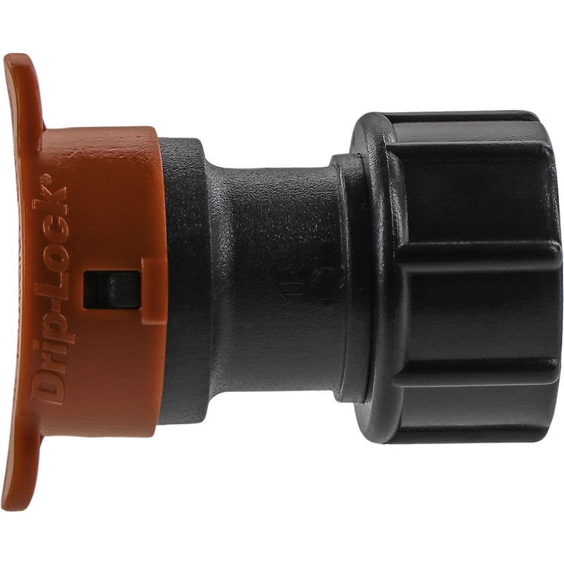 HydroRain Drip-Lock® 07495 DL-FHT-101 Bloqueo de goteo de 1/2 pulgada a rosca hembra para manguera de jardín de 5/8 pulgada