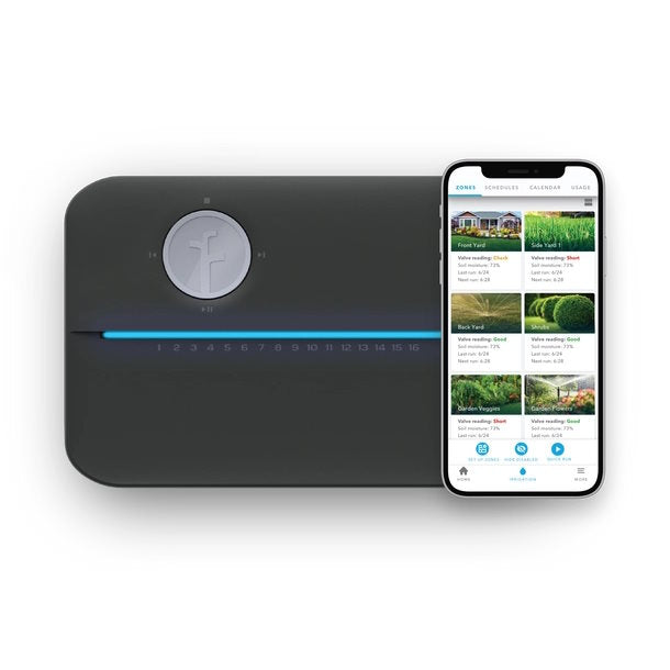 Rachio - 8ZULWC-PRO-BLI Controlador de aspersor inteligente para interiores de 8 zonas Rachio 3 Pro Series