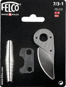 FELCO Hand Pruner Replacement Kit (7/3-1) - Spare Blade, Spring, & Adjustment Key for Garden Shears & Clippers