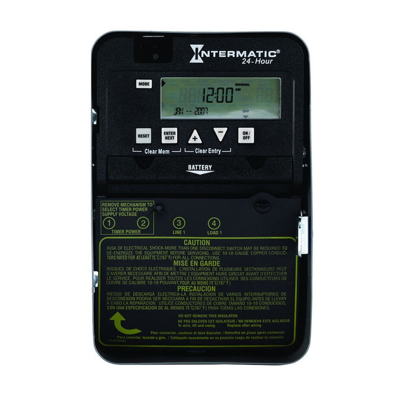 Intermatic - ET1105C - 24-Hour 1 Circuit Electronic Control, 120-277 VAC
