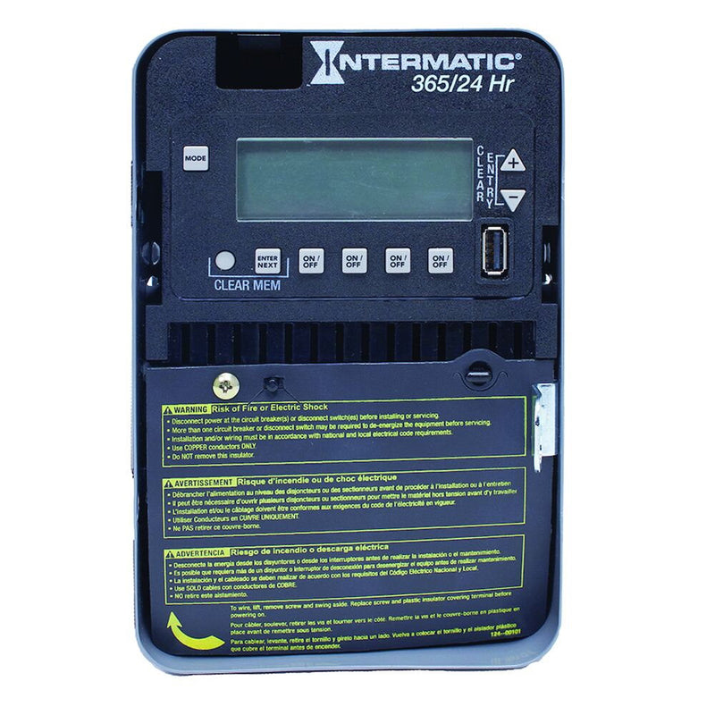 Intermatic - ET2145C - 24-Hour/365 Day 4-Circuit Electronic Control, 120-277 VAC