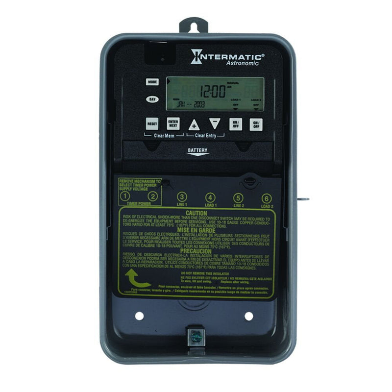 Intermatic - ET8215C - Astronomic 7-Day 2-Circuit Electronic Control, 120-277 VAC