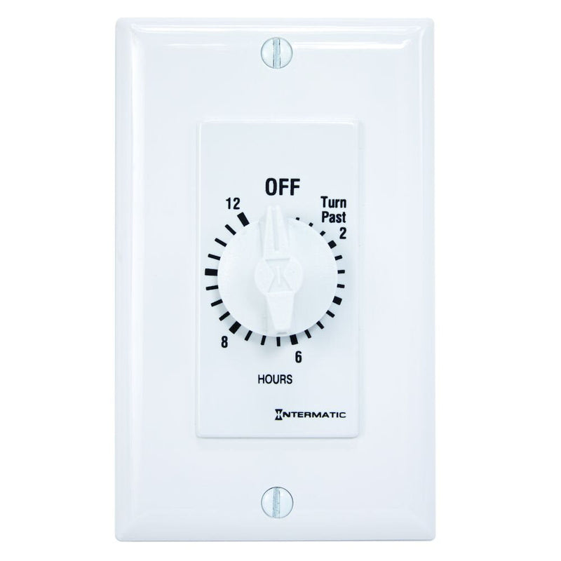 Intermatic - FD12HWC - Spring Wound Countdown Timer, Decorator Style, White