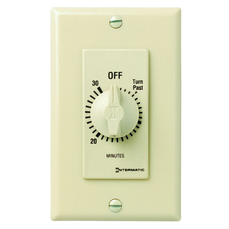 Intermatic FD430M Temporizador de cuenta atrás con resorte, estilo decorador, marfil