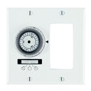 Intermatic - KM2ST-2D - 24-Hour Heavy-Duty Mechanical In-Wall Timer, Timer and Decorator Switch