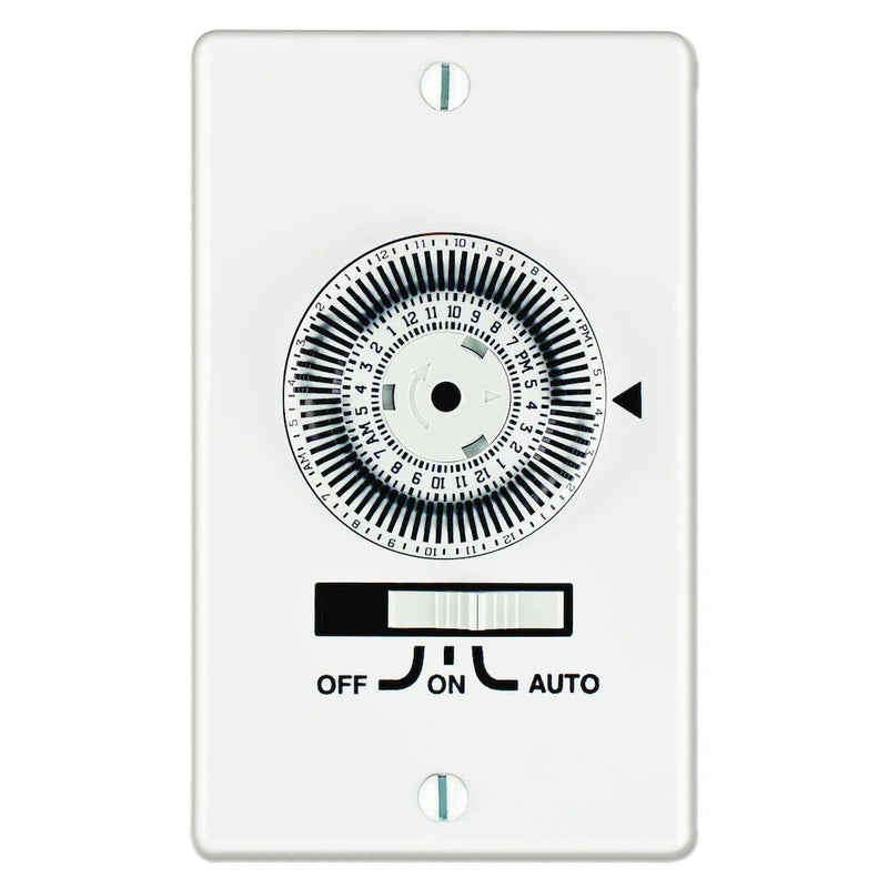 Intermatic - KM2STU-1G - 24-Hour Heavy-Duty Mechanical In-Wall Timer, Timer Only