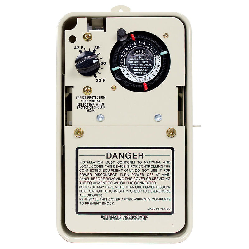 Intermatic - PF1102T - Freeze Protection Timer with Thermostat for 240