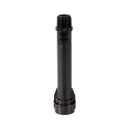 Black irrigation fitting on a white background