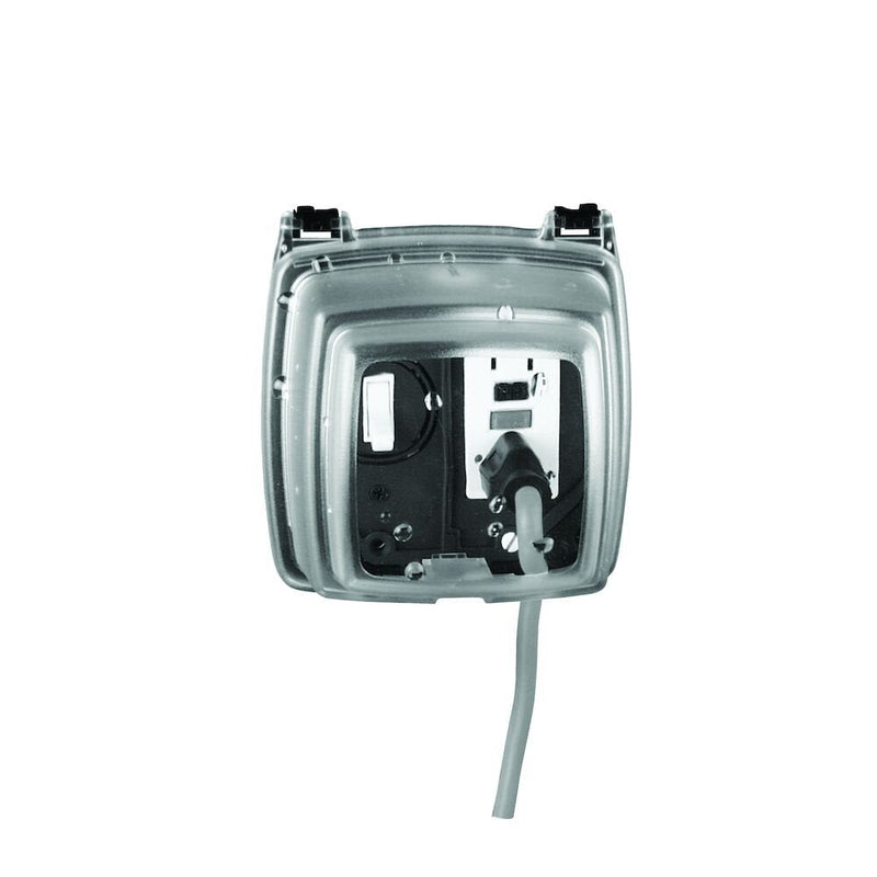 Intermatic - WP1150C - Plastic In-Use Weatherproof Cover, Single-Gang, Hrz, 4.75" Clear