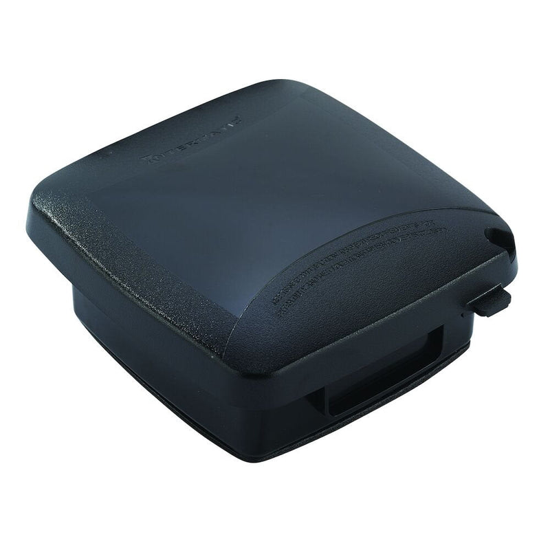 Intermatic - WP5220BL - Extra-Duty Plastic In-Use Weatherproof Cover, Double-Gang, Vrt, 2.25" Black