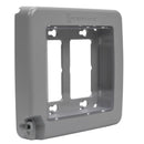 Intermatic - WP6200G - Low-Profile Plastic In-Use Weatherproof Cover, Double-Gang, Vrt, Gray