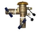 Febco 1 1/4 IN Bronze Pressure Vacuum Breaker Backflow Preventer, Quarter Turn Shutoffs, Freeze Sensor T765FBV Freeze Sensor