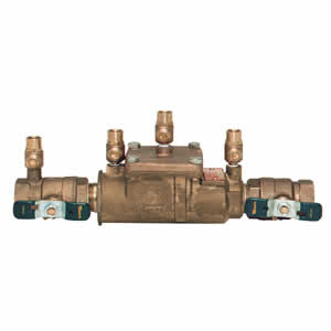 Watts LF007M3-QT-FZ 3/4 - 3/4 In Lead Free Double Check Valve Backflow Preventer Assembly, Quarter T