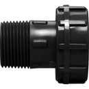 HydroRain 03105 HRM-100-UM-1X Female Buttress Thread Swivel x 1" MPT Adapter