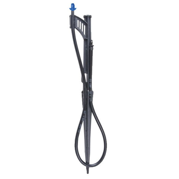 DIG Irrigation 07-024  Micro Spray Jets, 180°, Spray Jet Assembly 7’ Diameter at 30 PSI, 14 GPH with 13" Clip Stake, 24" Micro Tubing and Barb