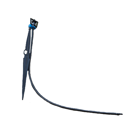 DIG Irrigation 07-026 Microaspersor modular de doble puente en estaca de 13" con microtubo de 24"