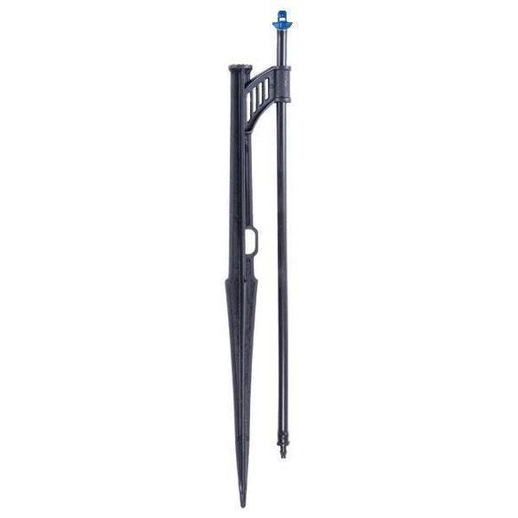 DIG Irrigation 07-080-1  Fan Micro Sprayers, 90° on Spike Assembly, 5’ Radius at 30 PSI, 14 GPH with 12" Poly Riser & Barb