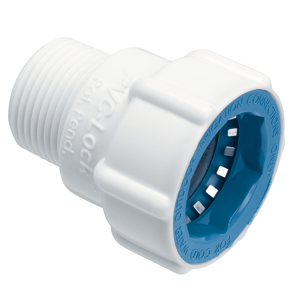 Hydro-Rain PVC-Lock® 07778 PVCL-436-007 3/4" PVCL x 3/4" Male Adapter