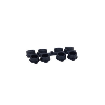 DIG Irrigation 10-015 Port Cap for unused emitter ports on the Maverick 12-Outlet Drip Manifold - Strip of 8