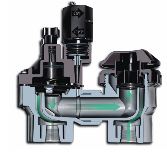 Rain Bird - 100ASVF 1" Plastic Residential Anti-Siphon Irrigation Valve with Flow Control