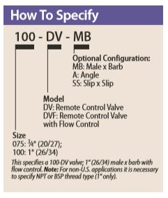 Rain Bird -100-DV Series 1" Valve