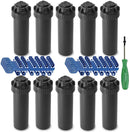 Rain Bird - 5004PC-10PK Part-Circle 4" Pop-up Rotor with Nozzle Trees and Rotortool (10 Pack)