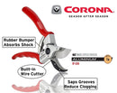 Corona BP 6250 MAXForged Aluminum Bypass Hand Pruner, 1 Inch Cut, Red