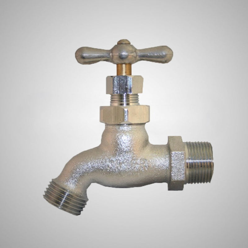 Prier Hose Bibb - Nickel Chrome Plated - C-138