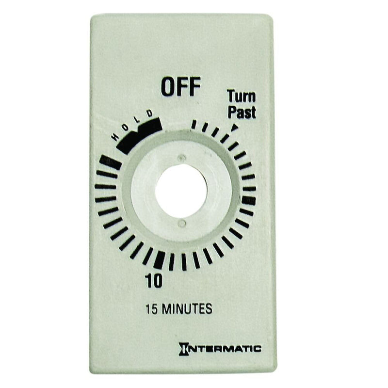 Intermatic 148FD5054 Placa para 15 minutos con HOLD, color blanco