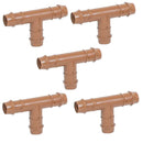 DIG Irrigation 15-041-B05 1/2″ 17 mm Barbed Fittings Insert Tee, Bag of 5