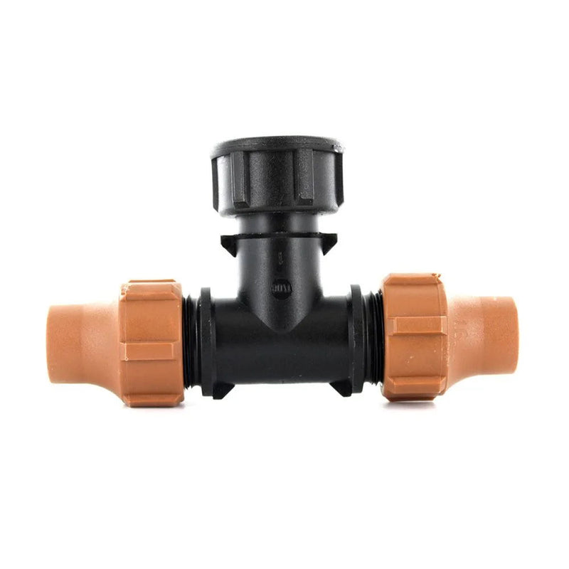 DIG Irrigation 15-058 Universal Nut Lock™  Swivel Tee x 3/4” FNPT with Washer .630", .700" and .710" OD