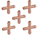 DIG Irrigation 15-061-B05 1/2″ 17mm Insert Barbed Cross, Bag of 5