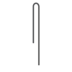 DIG Irrigation 16-056 Alambre de acero galvanizado de 1/4 pulg. x 5 pulg.