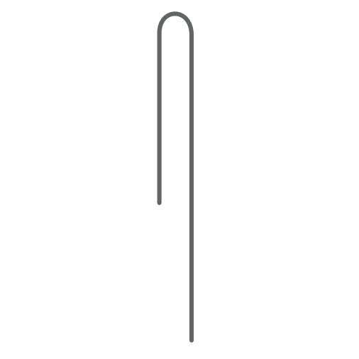 DIG Irrigation 16-057 Alambre de acero galvanizado de 1/2 pulg. x 8 pulg.