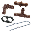 Rain Bird - Tee de goteo con púas de 1/2" - Paquete de 4