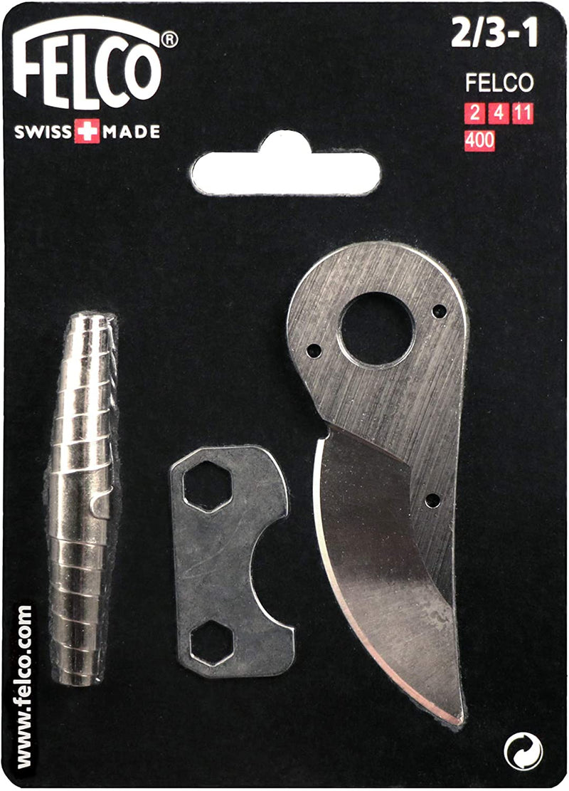 Felco Hand Pruner Replacement Kit (2/3-1) - Spare Blade, Spring, & Adjustment Key for Garden Shears & Clippers