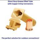 King Innovation - 20215 - GTSR Direct Bury Grease Filled Tube w/Copper Crimp Connector (25pk)