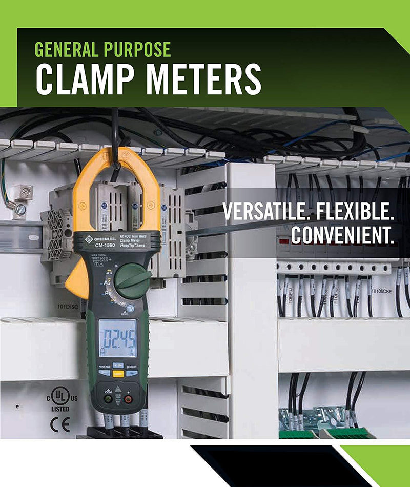 Greenlee CM-660 General Purpose Clamp Meter, AC, 600-Amp