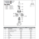 Irritrol 2400S - Válvula de aspersor eléctrica tipo globo de 1" - Conexión deslizante