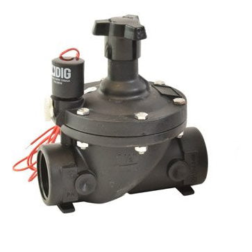 DIG Irrigation 33-016 Válvula en línea de 1 1/2" con solenoide de 24 VCA y control de flujo