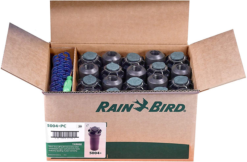 Rain Bird - 5004+PC Círculo parcial ajustable de 40 a 360 grados, ventana emergente de 4 pulgadas (paquete de 20)