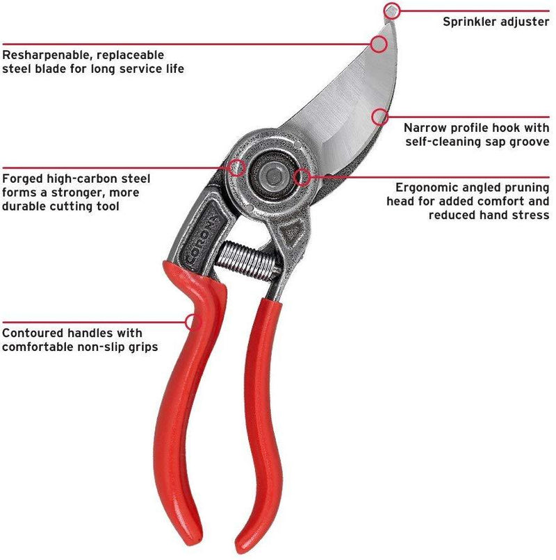 Corona BP3670 Landscape-Irrigation Bypass Pruner, 1-Inch Cut