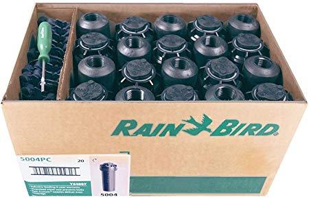 Rain Bird 5004PC20 Rotor circular de pieza emergente de 4" con boquillas de 2,0 GPM preinstaladas (paquete de 20)