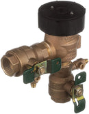 Watts 1 in Bronze Anti-Siphon Pressure Vacuum Breaker, Quarter Turn Shutoff, Tee Handles