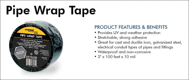 King Innovation 86080 - Pipe Wrap Tape, 1 Roll