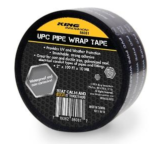 King Innovation 86081 - UPC Pipe Wrap Tape, 1 Roll