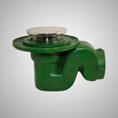 Prier Cast Iron Shower Drain with trap - 2"FPT Strainer