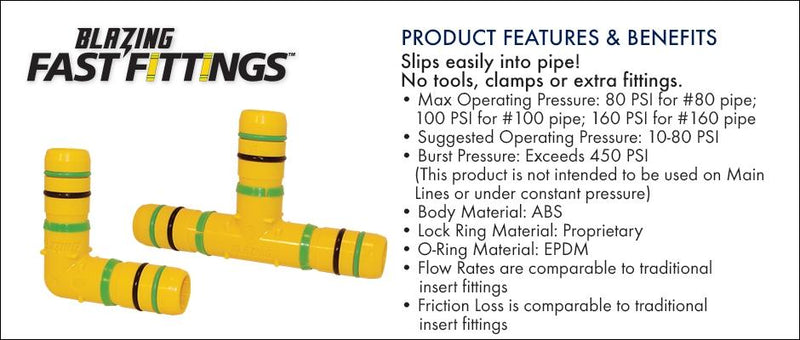 King Innovation BLZ1429-130 - Inserto de poliéster de 1" x 17 mm, bolsa de 25 para accesorios de tubería de goteo